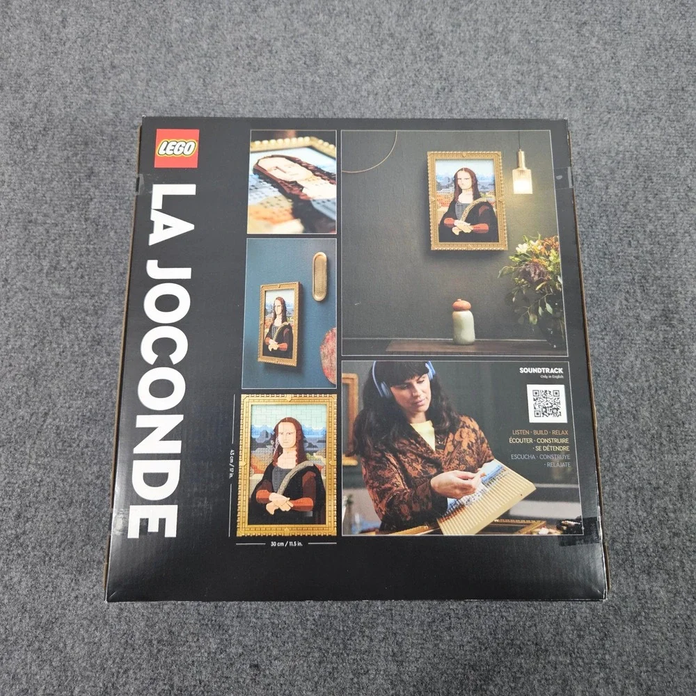 LEGO Art Mona Lisa 31213 Set Adult 1503pcs Gold Frame Da Vinci Masterpiece Decor